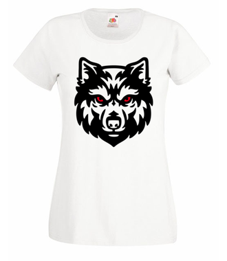 Poczuj w sobie siłę wilka - Koszulka z nadrukiem - Sport - Damska