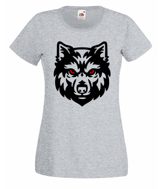 Poczuj w sobie sile wilka koszulka z nadrukiem sport kobieta jipi pl 392 63