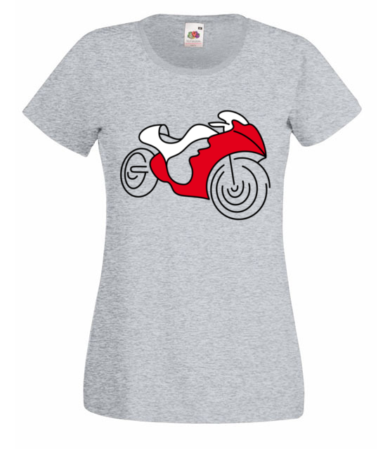 Na szybkim scigaczu koszulka z nadrukiem sport kobieta jipi pl 403 63