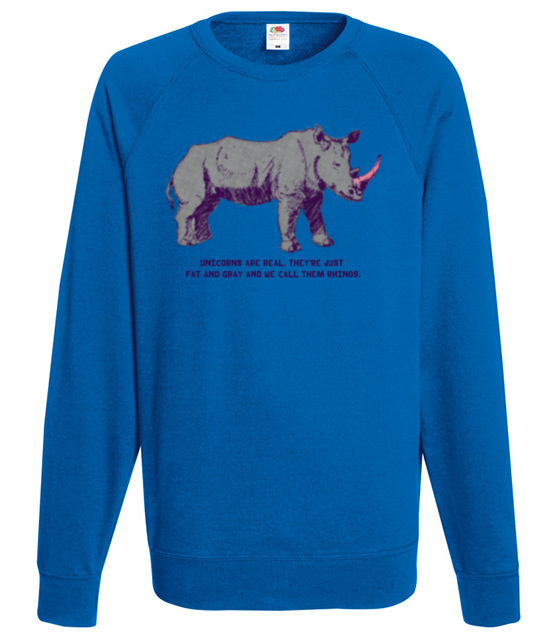 Jednorozce istnieja bluza z nadrukiem milosnicy zwierzat mezczyzna jipi pl 411 109