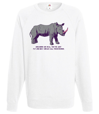 Jednorożce istnieją! - Bluza z nadrukiem - Miłośnicy Zwierząt - Męska