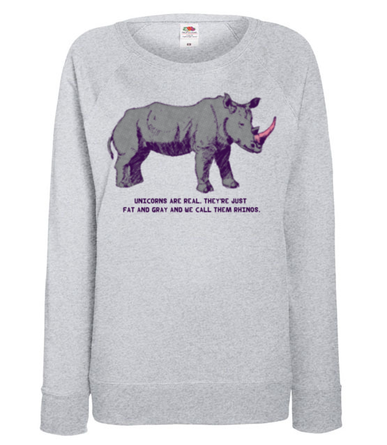 Jednorozce istnieja bluza z nadrukiem milosnicy zwierzat kobieta jipi pl 411 118