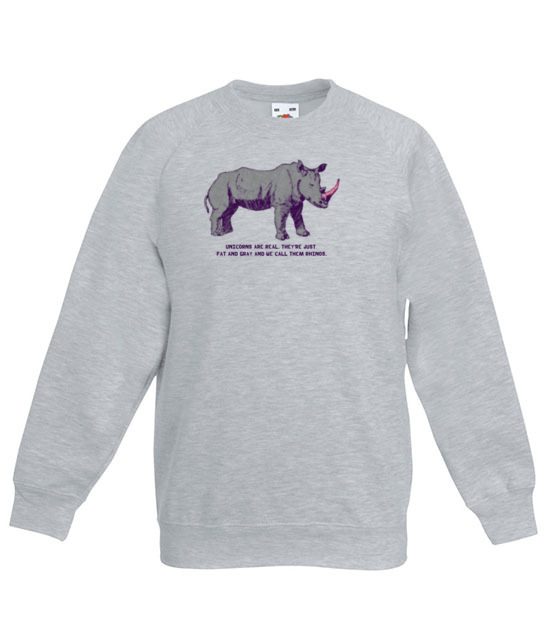 Jednorozce istnieja bluza z nadrukiem milosnicy zwierzat dziecko jipi pl 411 128