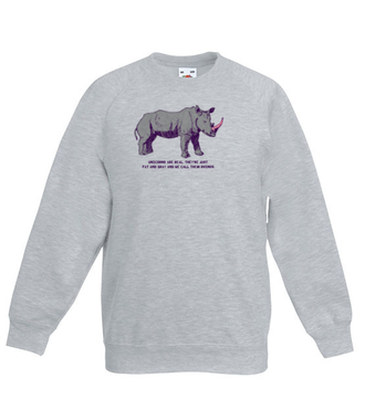 Jednorożce istnieją! - Bluza z nadrukiem - Miłośnicy Zwierząt - Dziecięca