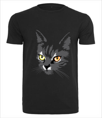 Koszulkowy kitty kat - Koszulka z nadrukiem - Miłośnicy Zwierząt - Męska