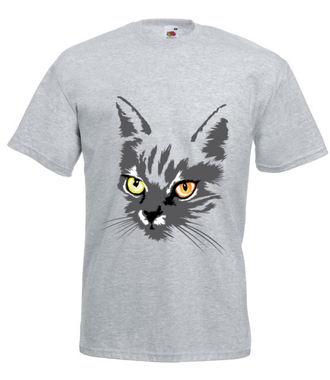 Koszulkowy kitty kat - Koszulka z nadrukiem - Zwierzęta - Męska
