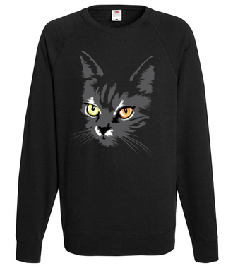 Koszulkowy kitty kat - Bluza z nadrukiem - Zwierzęta - Męska