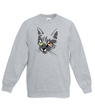 Koszulkowy kitty kat - Bluza z nadrukiem - Zwierzęta - Dziecięca