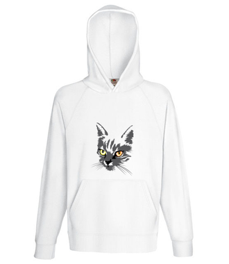 Koszulkowy kitty kat - Bluza z nadrukiem - Miłośnicy Zwierząt - Męska z kapturem