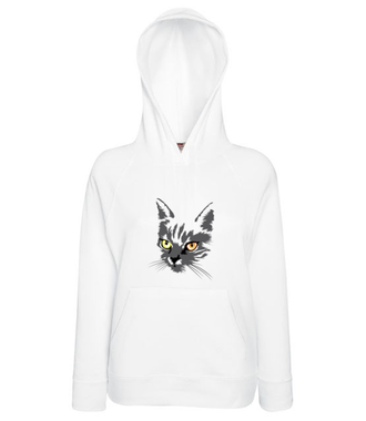 Koszulkowy kitty kat - Bluza z nadrukiem - Miłośnicy Zwierząt - Damska z kapturem