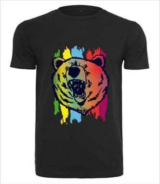 Z mocą niedźwiedzia - Koszulka z nadrukiem - Zwierzęta - Męska