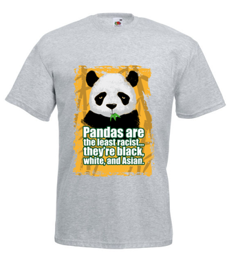 Wielorasowa panda - Koszulka z nadrukiem - Miłośnicy Zwierząt - Męska