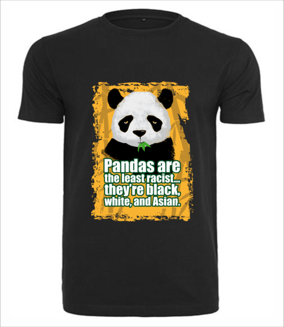 Wielorasowa panda koszulka z nadrukiem milosnicy zwierzat mezczyzna jipi pl 419 1