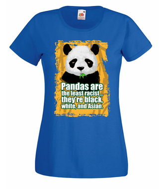 Wielorasowa panda - Koszulka z nadrukiem - Miłośnicy Zwierząt - Damska