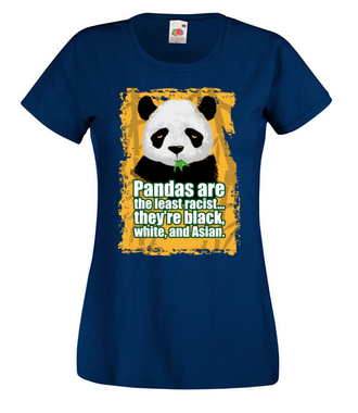 Wielorasowa panda - Koszulka z nadrukiem - Miłośnicy Zwierząt - Damska