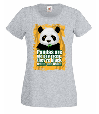 Wielorasowa panda - Koszulka z nadrukiem - Miłośnicy Zwierząt - Damska
