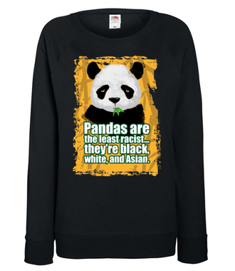 Wielorasowa panda - Bluza z nadrukiem - Miłośnicy Zwierząt - Damska