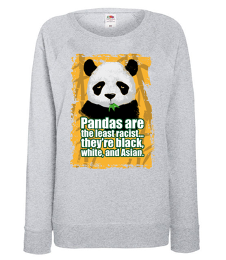 Wielorasowa panda - Bluza z nadrukiem - Miłośnicy Zwierząt - Damska