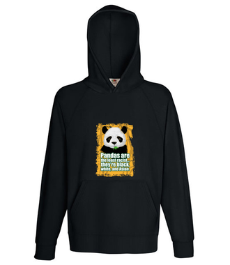 Wielorasowa panda - Bluza z nadrukiem - Miłośnicy Zwierząt - Męska z kapturem
