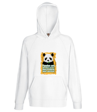 Wielorasowa panda - Bluza z nadrukiem - Miłośnicy Zwierząt - Męska z kapturem