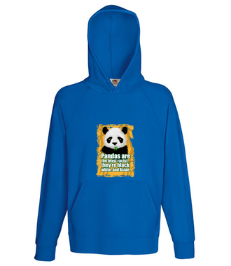 Wielorasowa panda - Bluza z nadrukiem - Miłośnicy Zwierząt - Męska z kapturem