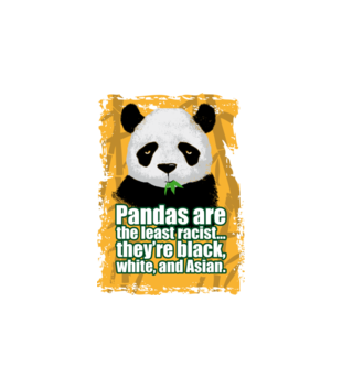 Wielorasowa panda - Bluza z nadrukiem - Zwierzęta - Męska z kapturem