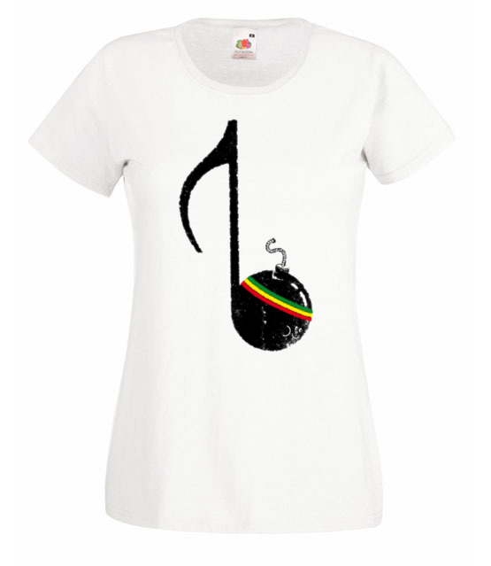 Rasta brzmienia koszulka z nadrukiem muzyka kobieta jipi pl 88 58