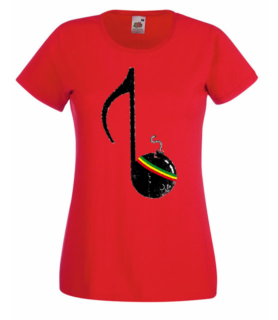 Rasta brzmienia koszulka z nadrukiem muzyka kobieta jipi pl 88 60