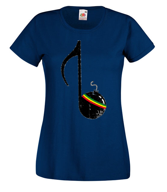 Rasta brzmienia koszulka z nadrukiem muzyka kobieta jipi pl 88 62