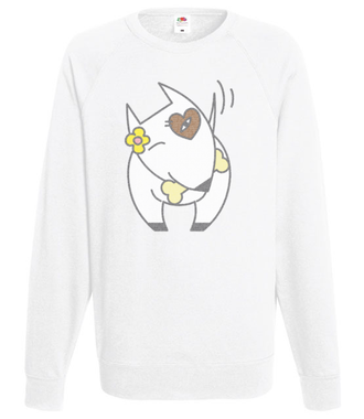 Pitbull o miłym usposobieniu - Bluza z nadrukiem - Miłośnicy Zwierząt - Męska