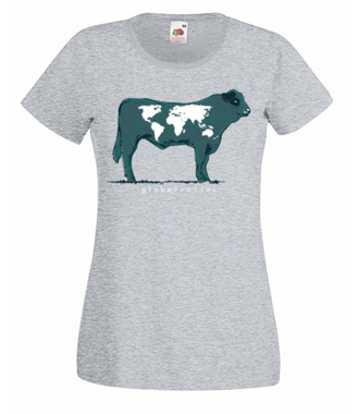 Na krowie się nie mieści - Koszulka z nadrukiem - Zwierzęta - Damska