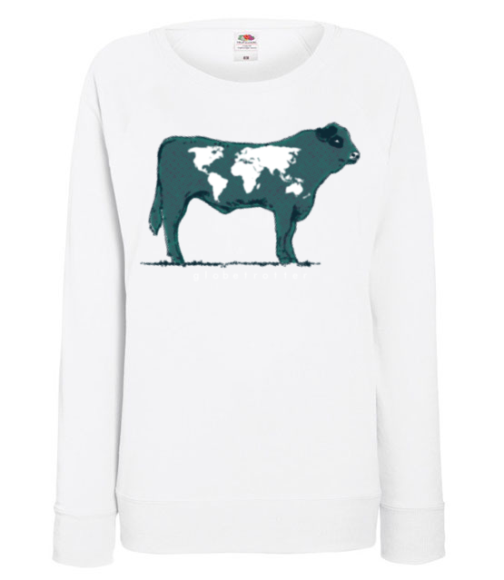 Na krowie sie nie miesci bluza z nadrukiem milosnicy zwierzat kobieta jipi pl 427 114