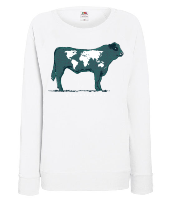 Na krowie sie nie miesci bluza z nadrukiem zwierzeta kobieta jipi pl 427 114