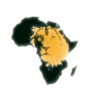 Kraina wielkiego lwa - Koszulka z nadrukiem - Zwierzęta - Męska
