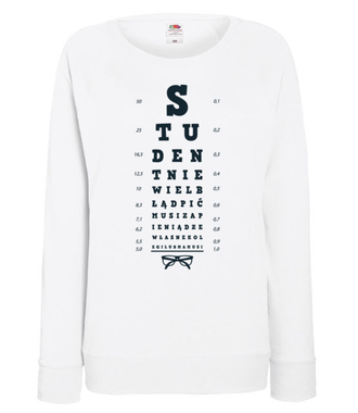 Student nie wielbłąd... - Bluza z nadrukiem - Szkoła - Damska