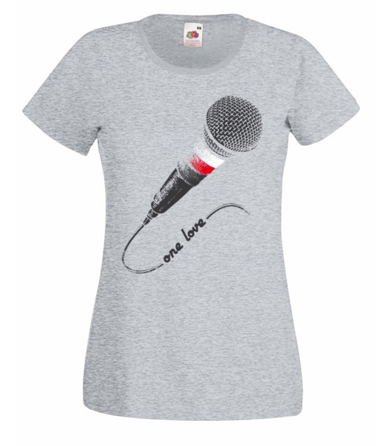 Jedna milosc jeden kraj koszulka z nadrukiem muzyka kobieta jipi pl 91 63