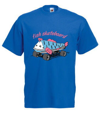 Skate na rybę - Koszulka z nadrukiem - Skate - Męska