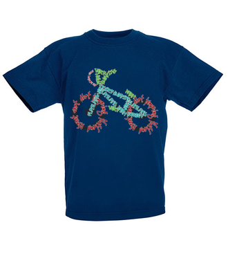 Rowerem przez świat - Koszulka z nadrukiem - Skate - Dziecięca