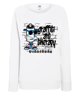 Graffiti mnie odpręża - Bluza z nadrukiem - Skate - Damska