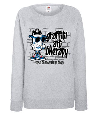 Graffiti mnie odpręża - Bluza z nadrukiem - Skate - Damska
