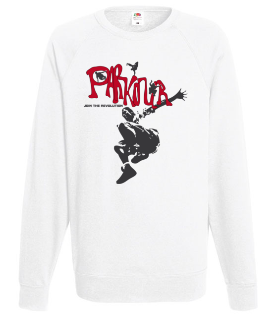 Parkour styl i rewolucja bluza z nadrukiem skate mezczyzna jipi pl 465 106