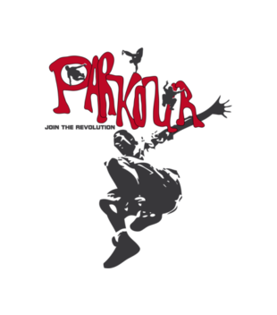 Parkour - styl i rewolucja - Koszulka z nadrukiem - Skate - Dziecięca