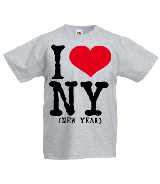 Kocham Nowy Rok - Koszulka z nadrukiem - Świąteczne - Dziecięca