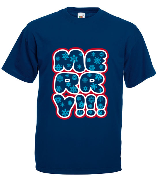 Merry x mas koszulka z nadrukiem swiateczne mezczyzna jipi pl 474 3