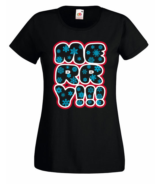 Merry x mas koszulka z nadrukiem swiateczne kobieta jipi pl 474 59