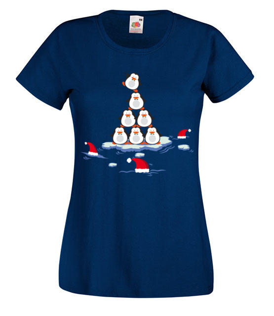 Pingwinem byc koszulka z nadrukiem swiateczne kobieta jipi pl 477 62