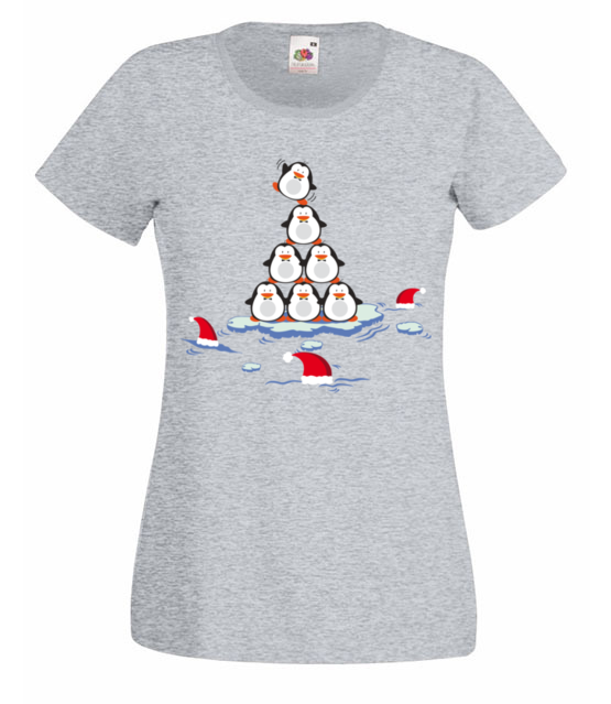 Pingwinem byc koszulka z nadrukiem swiateczne kobieta jipi pl 477 63