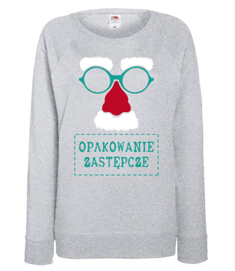 Opakowanie zastępcze - Bluza z nadrukiem - Świąteczne - Damska