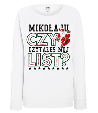 A mój list dotarł? - Bluza z nadrukiem - Świąteczne - Damska
