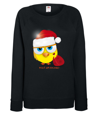 Byłaś grzeczna - powiedz prawdę! - Bluza z nadrukiem - Świąteczne - Damska